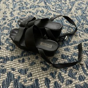 Black Platform Steve Madden Sandals